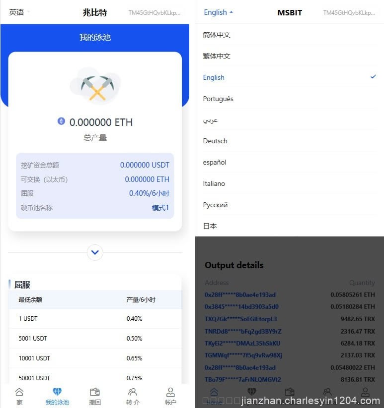 更新二开盗U源码,虚拟币挖矿秒U平台源码,USDT授权提币正常,附带详细安装搭建教程